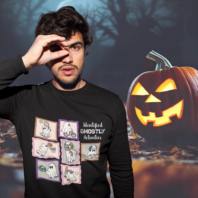 Ghostly Activities - Physically Active Ghosts Sweatshirt (This item is for display purposes only to illustrate the design element. )