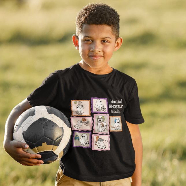 Ghostly Activities - Physically Active Ghosts T-Shirt (This item is for display purposes only to illustrate the design element. )