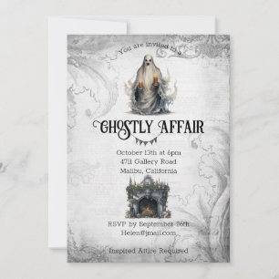 Ghostly Affair Halloween Invitation