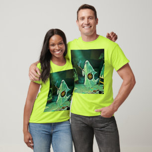 Ghostly Artist's Eerie Masterpiece T-Shirt