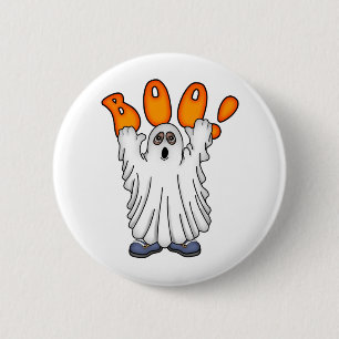 Ghostly Boo 6 Cm Round Badge