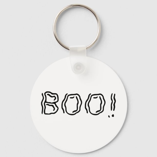 Ghostly Boo! Key Ring (Front)