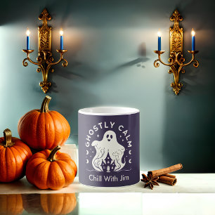 Ghostly Calm Customisable Halloween Coffee Mug