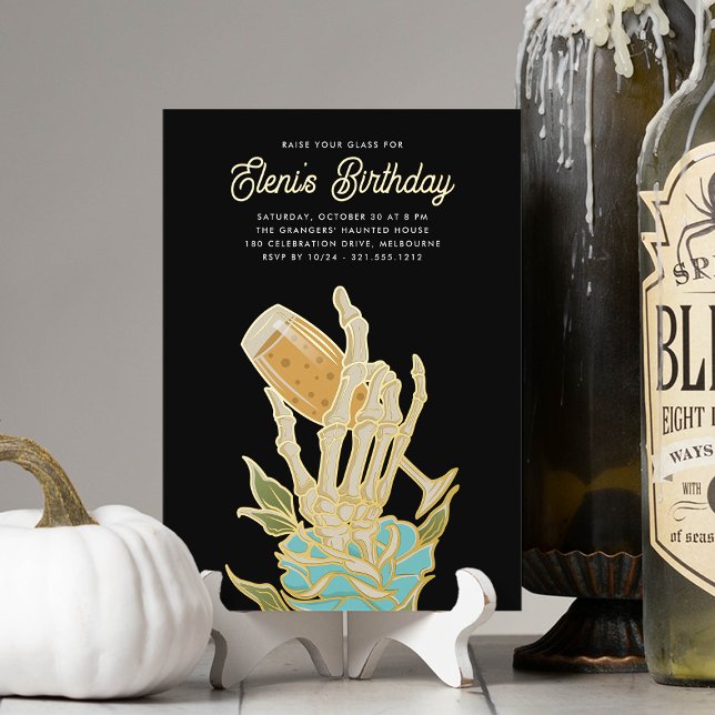 Ghostly Champagne Halloween Birthday Party (Creator Uploaded)