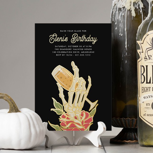 Ghostly Champagne Halloween Birthday Party (Creator Uploaded)
