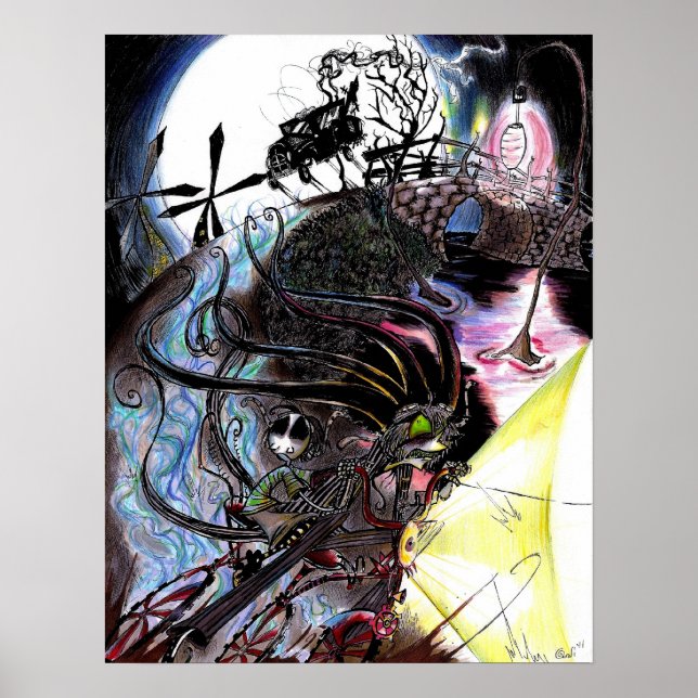 Ghostly Chase on Lantern Avenue Poster (Front)