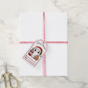 Ghostly Christmas gift tags for joy!