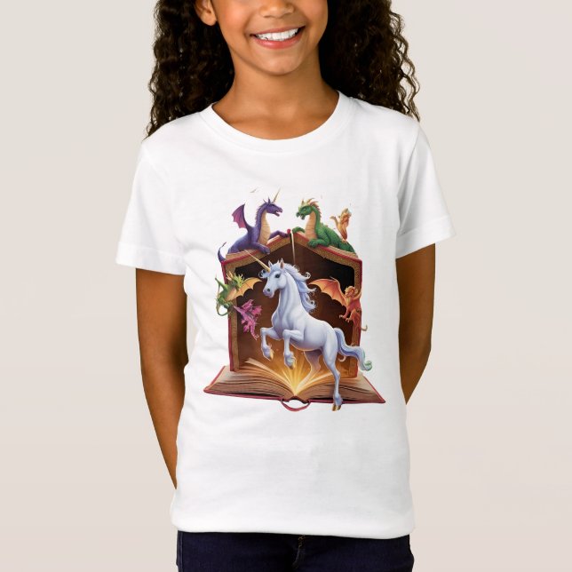 ghostly creatures coming out of book T-Shirt (Front)
