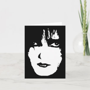 Ghostly Creepy Face  Card