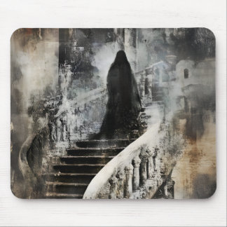 Ghostly Figure on the Stairs 3 Supernatural Occult Mouse Mat