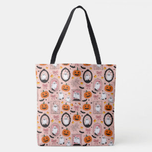 Ghostly Frames – A Pastel Halloween Parade Tote Bag