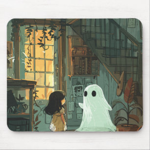 Ghostly Friend Mouse Mat