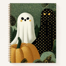 Ghostly Friends Tote Spiral Notebook