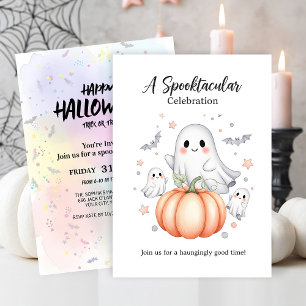 Ghostly Fun Halloween Invitation