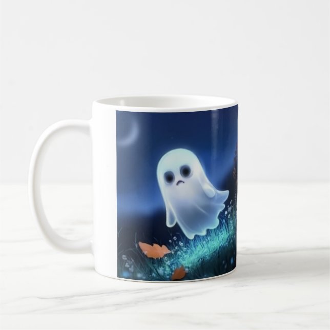Ghostly Gaze Coffee Mug (Left)