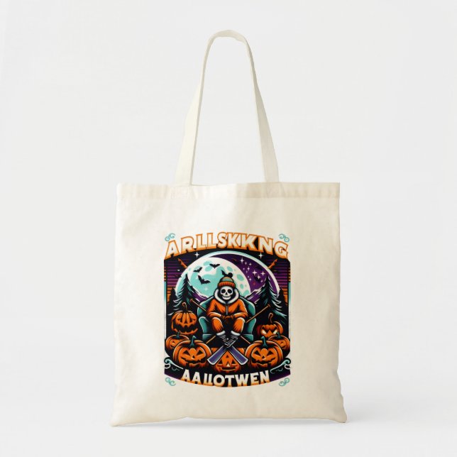Ghostly Glacier Ride Tote Bag (Front)