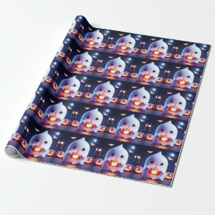 Ghostly Glow Wrapping Paper