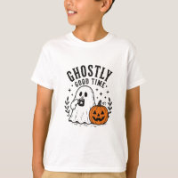 Ghostly Good Time Cute Ghost Coffee Pumpkin