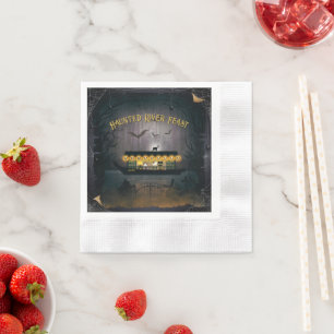 Ghostly Graveyard Cruise Paper Napkin