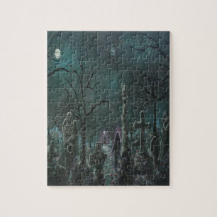 Ghostly Graveyard Jigsaw Puzzle