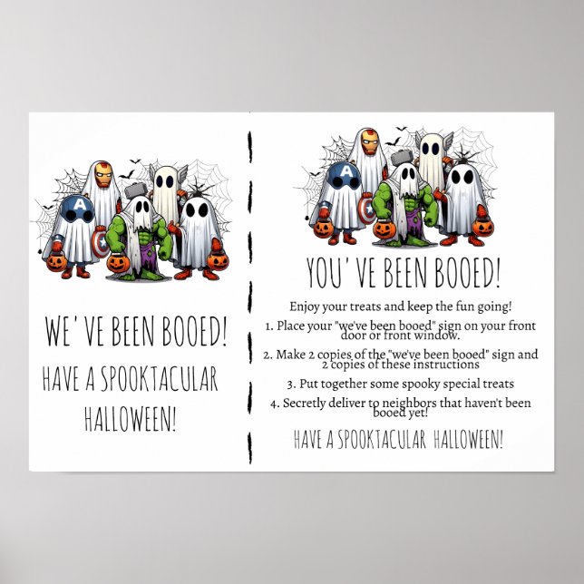 Ghostly Greetings A Boo-It-Forward Halloween Game Poster (Front)
