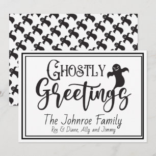 Ghostly Greetings – A Whisper of Halloween Cheer Holiday Card