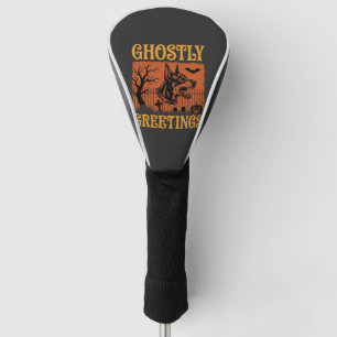 Ghostly Greetings Halloween Doberman Cemetery Desi Golf Head Cover