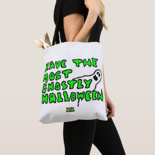 Ghostly Halloween All-Over-Print Tote Bag
