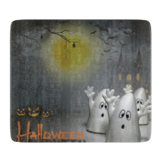 Ghostly Halloween Cutting Board