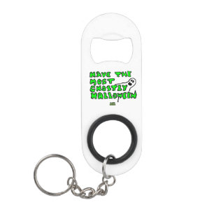 Ghostly Halloween Keychain Bottle Opener