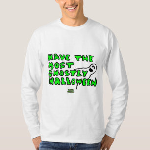 Ghostly Halloween Men's Long Sleeve Shirt