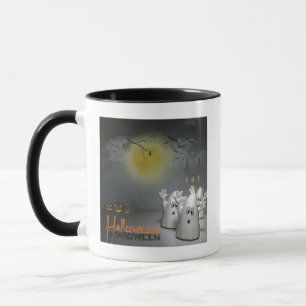 Ghostly Halloween Mug