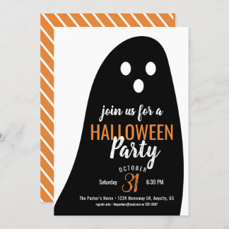 Ghostly Halloween Party Invitation