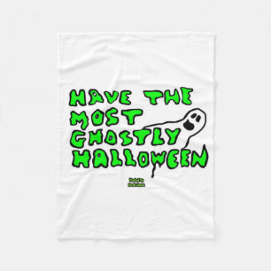 Ghostly Halloween Small Fleece Blanket