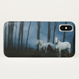 Ghostly Horses at Midnight iPhone X Case