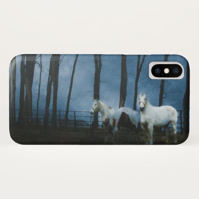 Ghostly Horses at Midnight Case-Mate iPhone Case (Back (Horizontal))