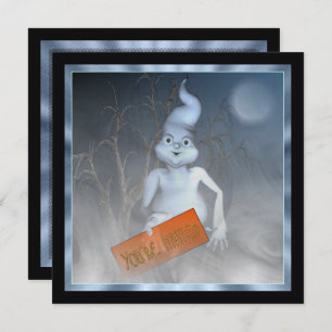 Ghostly Invite Halloween Party Invitation