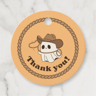 Ghostly "Not My First Rodeo" Party Favour Tag