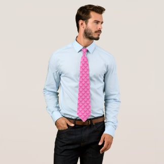 Ghostly Pink Ribbon Tie