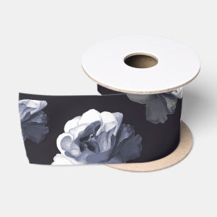 Ghostly Rose Gothic Satin Ribbon