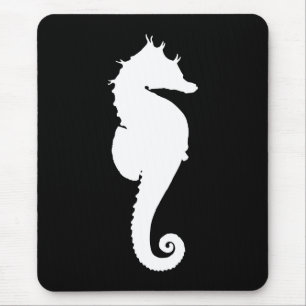 Ghostly Seahorse Mouse Mat