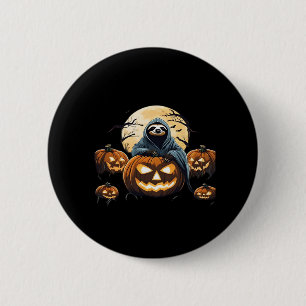 Ghostly Sloth's Midnight Haunt Classic T-Shirt 6 Cm Round Badge