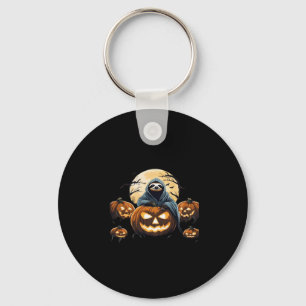Ghostly Sloth's Midnight Haunt Classic T-Shirt Key Ring