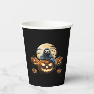 Ghostly Sloth's Midnight Haunt Classic T-Shirt Paper Cups