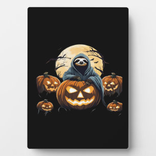 Ghostly Sloth's Midnight Haunt Classic T-Shirt Plaque