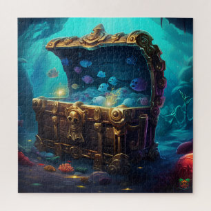 🐙Ghostly Treasure Dive Jigsaw Puzzle