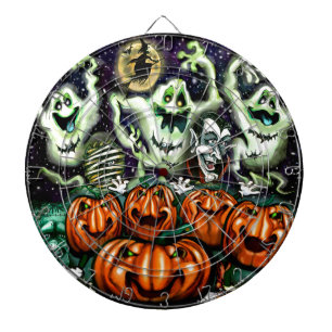 Ghostly Trio Pumpkins Party Dartboard