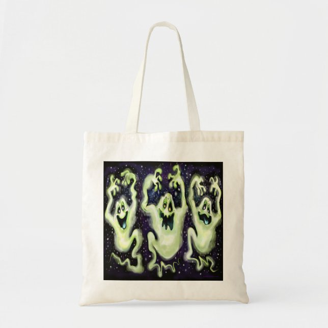 Ghostly Trio Tote Bag (Front)