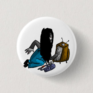 Ghostly Tv Repair-Person 3 Cm Round Badge