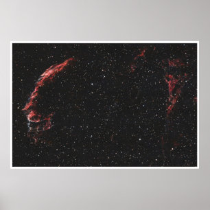 Ghostly Veil: Eastern Veil Nebula Poster